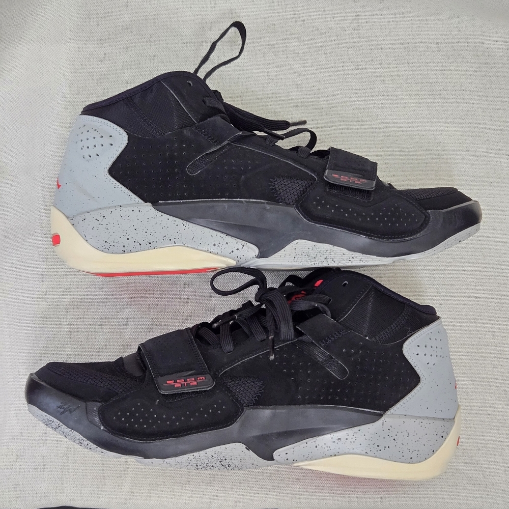 Jordan Zion 2 Black Cement Sneakers Men's US 12 Basketball Shoes DO9161-060